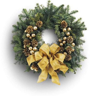 Holiday Gold Wreath